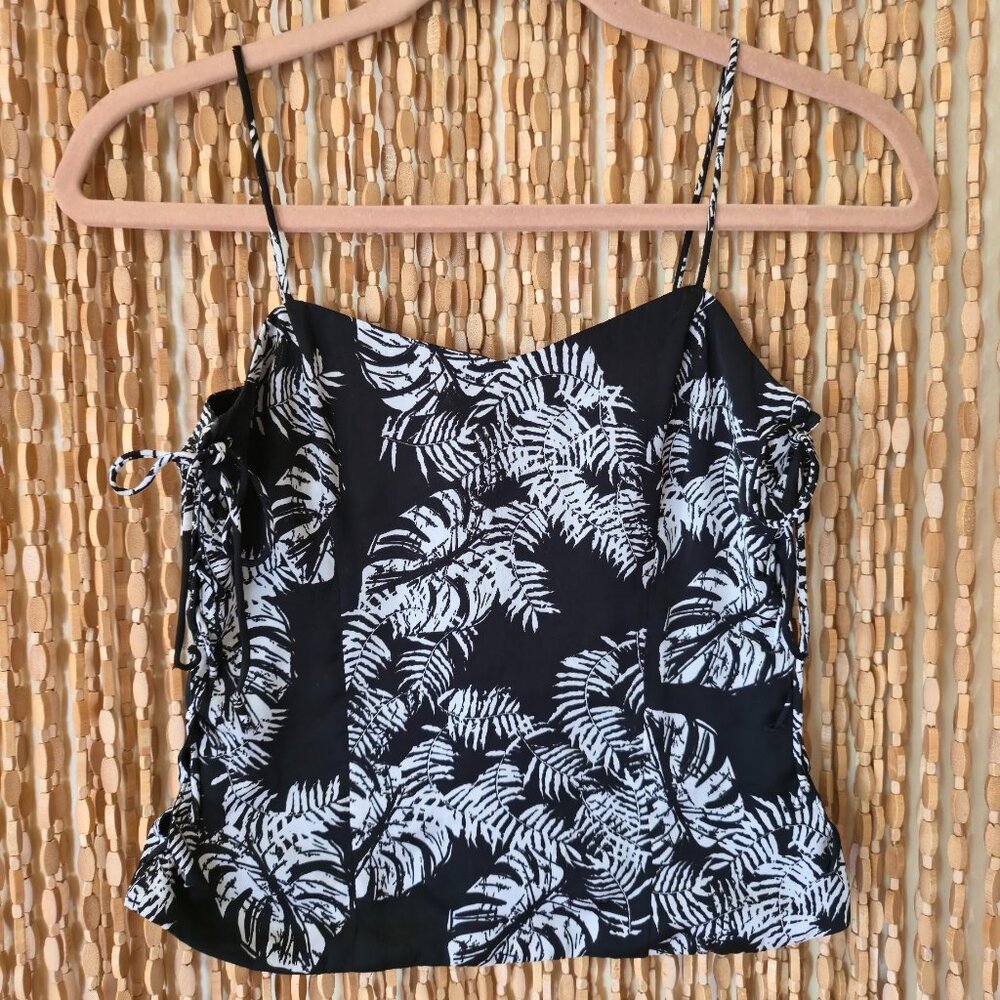 Zara women ladies floral printed strappy tank top